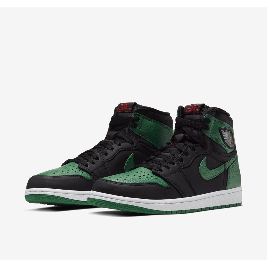 AIR JORDAN 1 Retro High OG Black/White-Pine Green エアジョーダン ワン レトロ ハイ オージー  ブラック/パイングリーン 黒緑 ツマ黒 555088-030 | W-CRIME