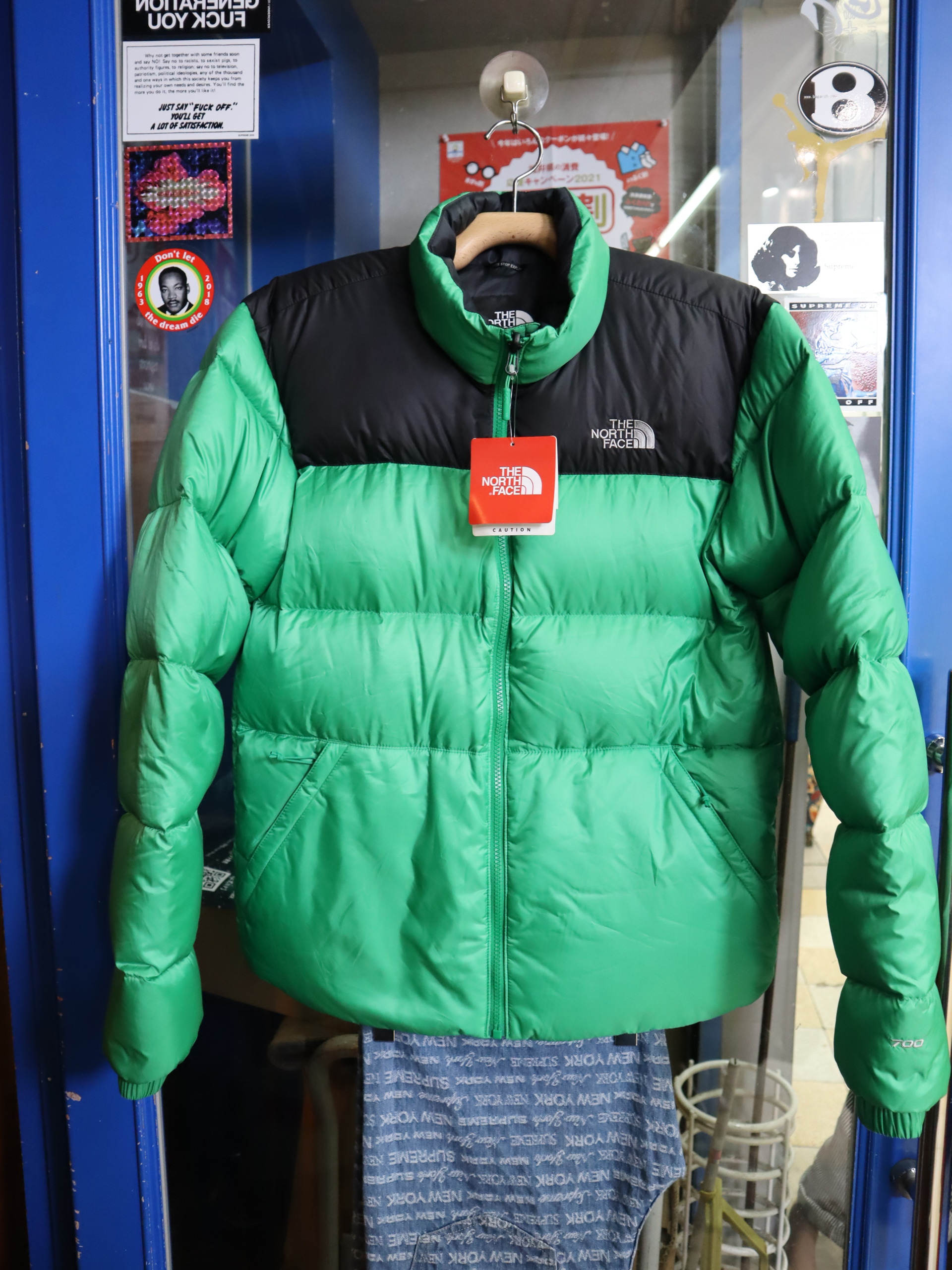 自宅保管ペット飼っていますTHE NORTH FACE グリーン ヌプシ ダウン 700