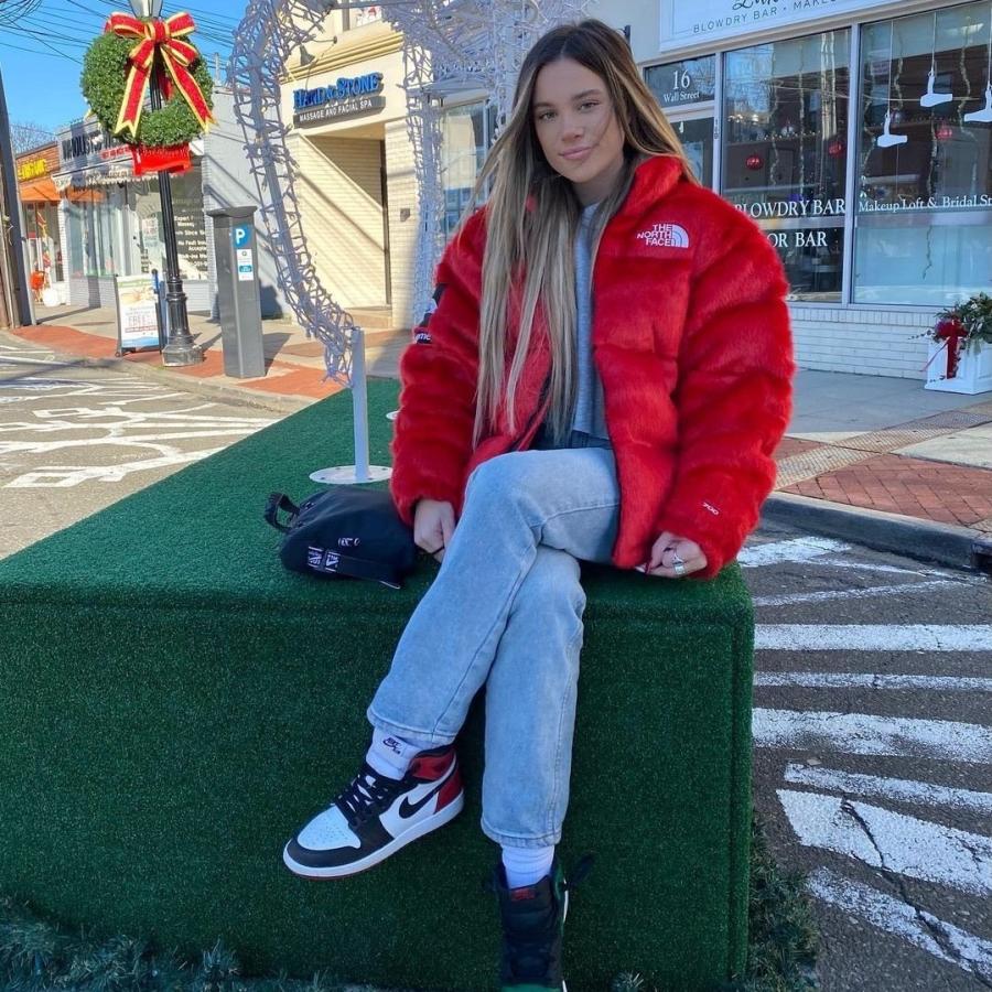 2020FW Supreme The North Face Faux Fur Nuptse Jacket TR Red ...