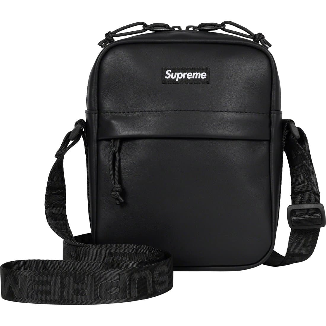 2023FW Supreme Leather Shoulder Bag Black 2.5L シュプリーム レザー 2.5リットル ショルダーバッグ ブラック