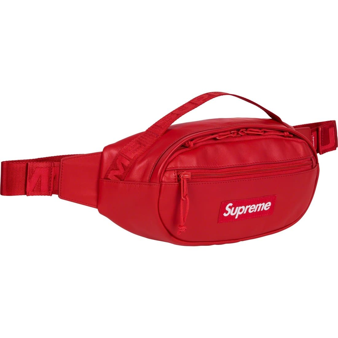 2023FW Supreme Leather Waist Bag Red 2.5L シュプリーム レザー 2.5リットル ウエストバッグ レッド