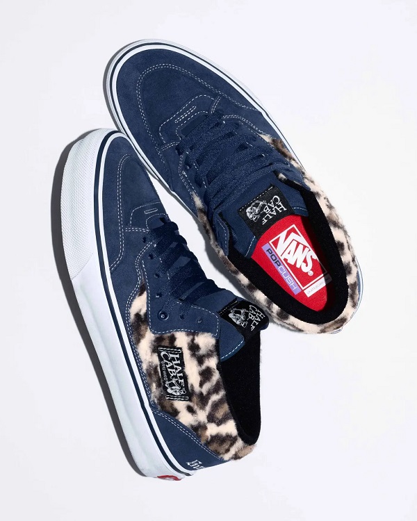 23FW Supreme×Vans Leopard Half Cab Navy シュプリーム×バンズ レオパード ハーフキャブ ネイビー |  W-CRIME